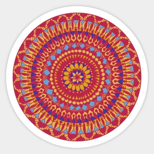 Mandala Viva Magenta Sticker